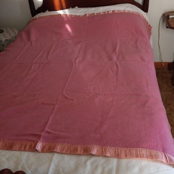 Blanket vintage wool/woolblend 66x61 - Picture 1 of 9